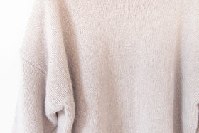 evam eva モヘアリリープルオーバー