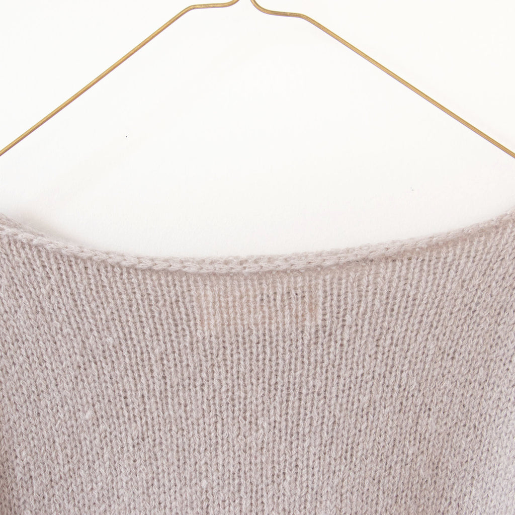 evam eva モヘアリリープルオーバー