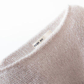 evam eva モヘアリリープルオーバー