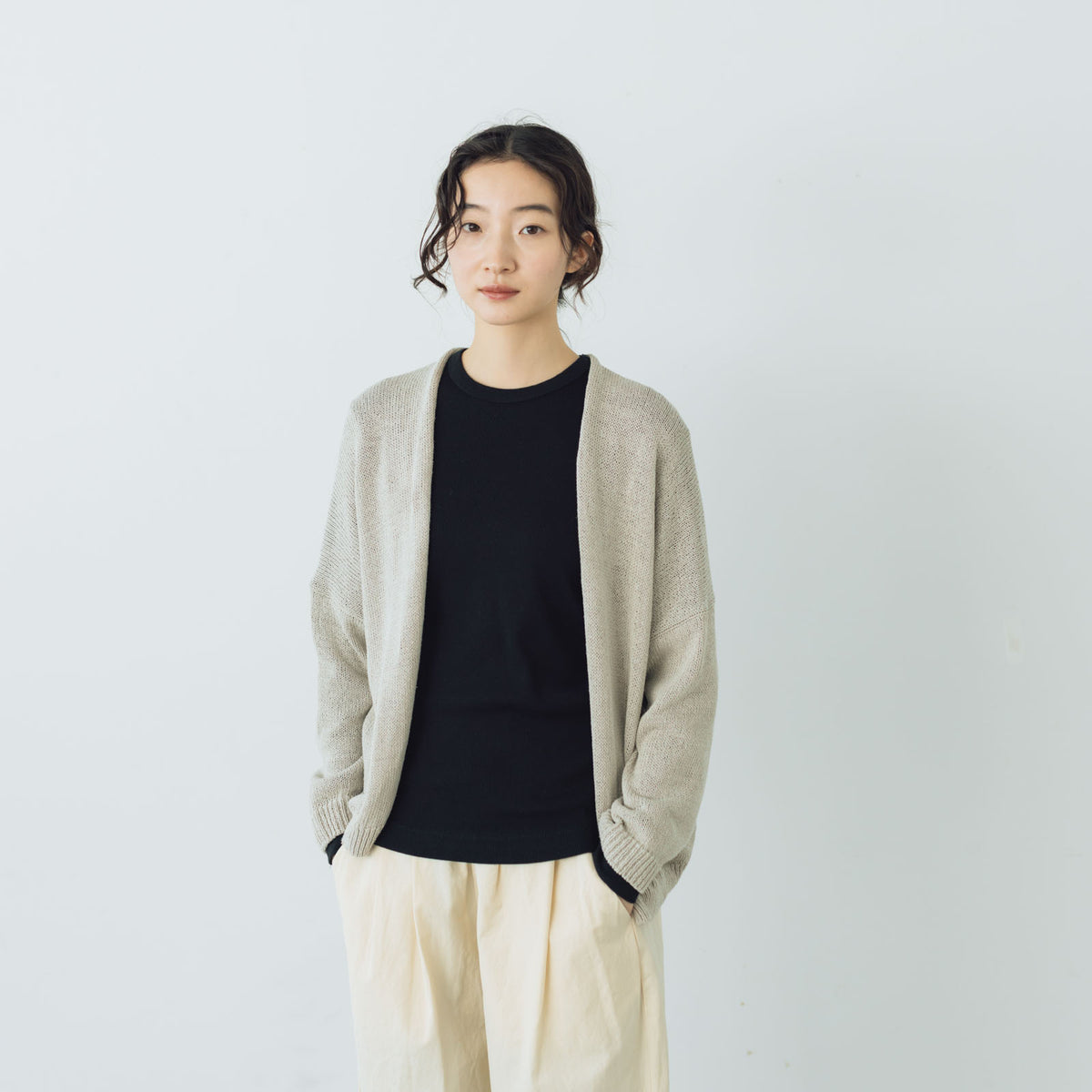 期間限定キャンペーン evam eva ｜くらすこと オークル ドライシルクカーディガン トップス