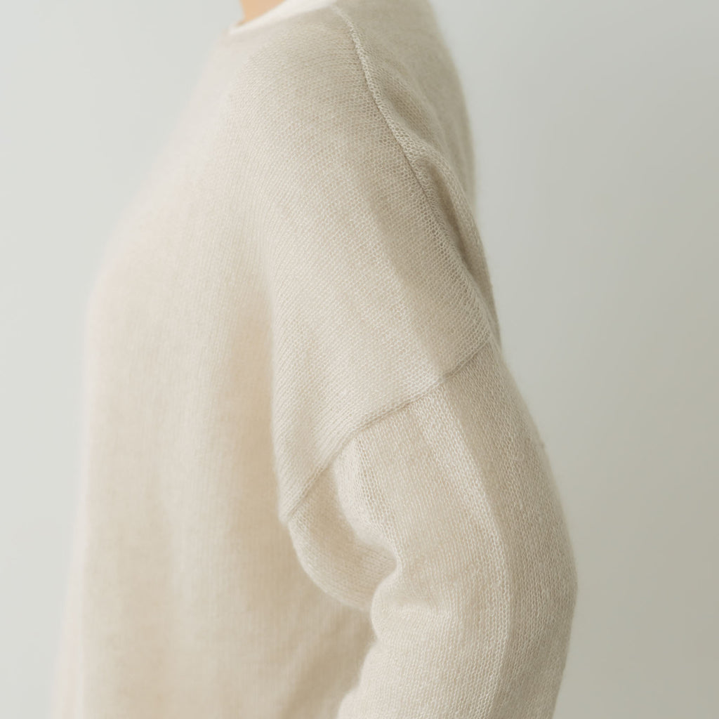 evam eva モヘアシルクプルオーバー