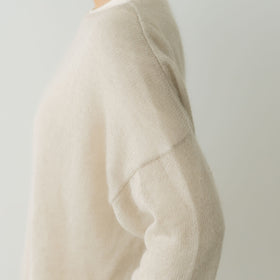 evam eva モヘアシルクプルオーバー