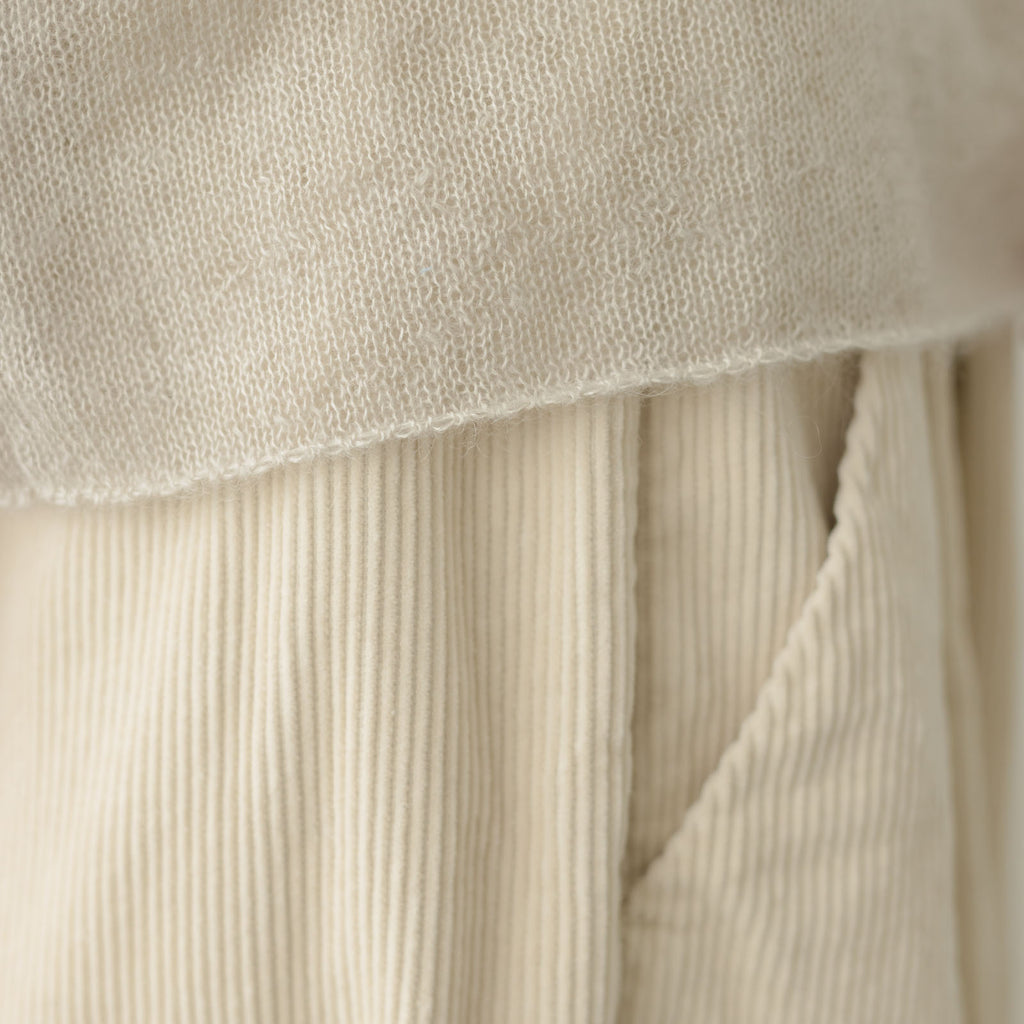 evam eva モヘアシルクプルオーバー