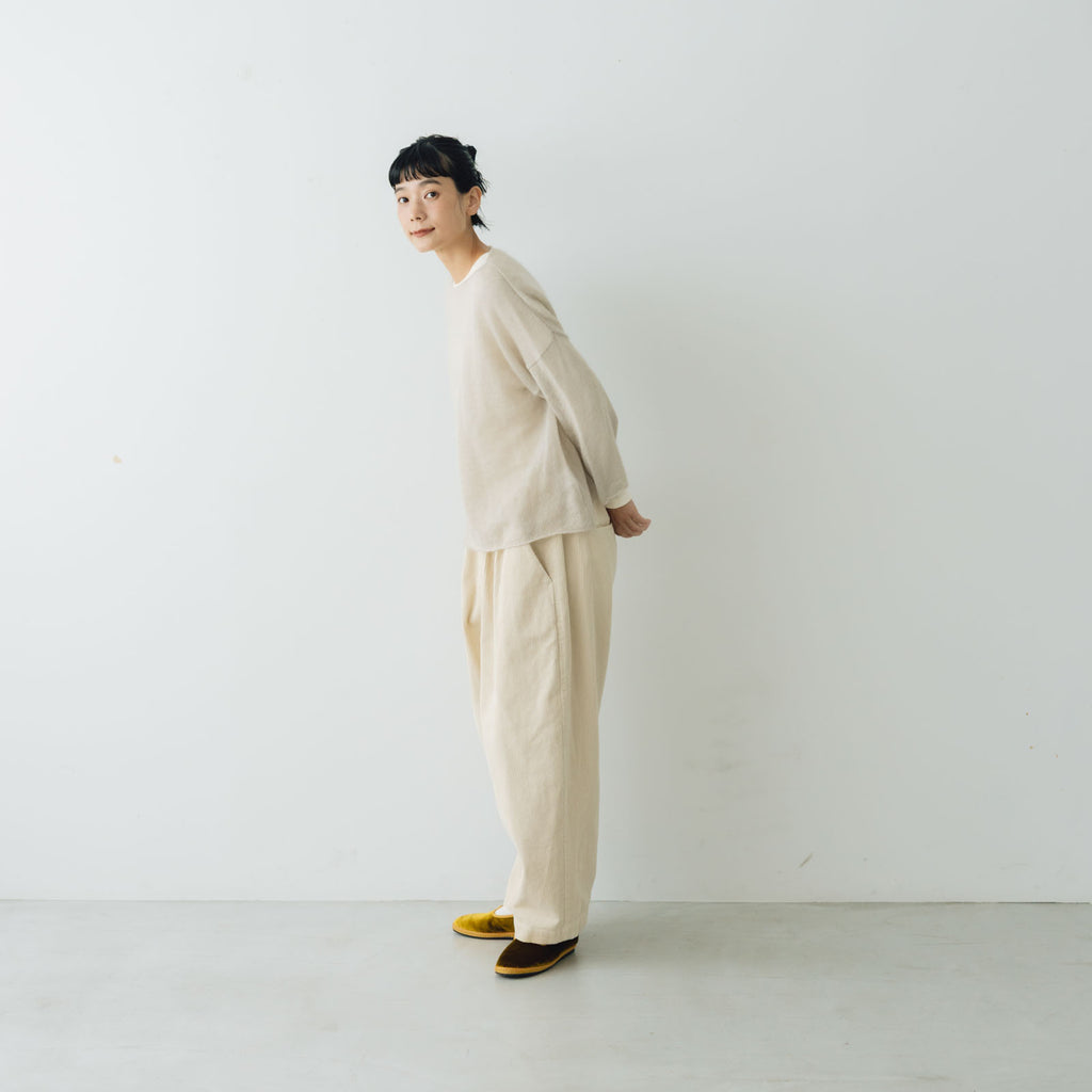 evam eva モヘアシルクプルオーバー