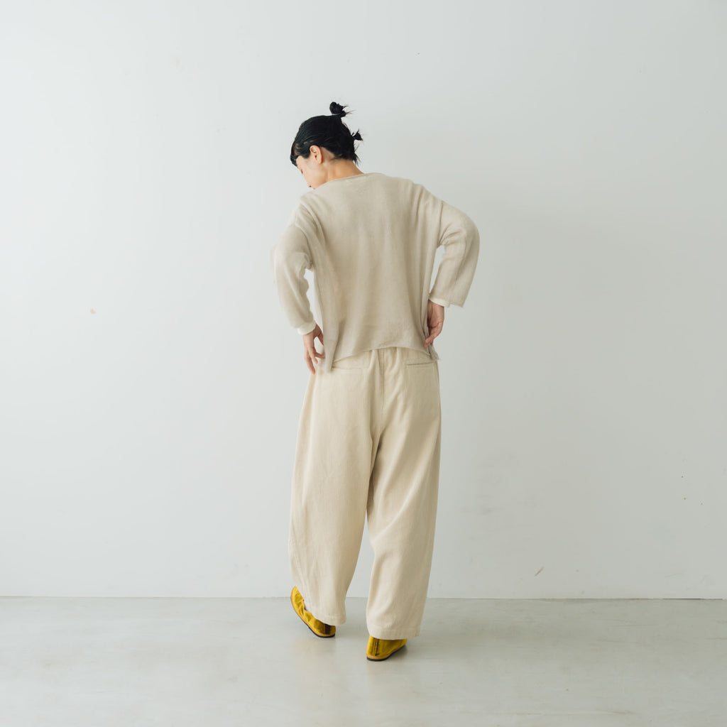 evam eva モヘアシルクプルオーバー