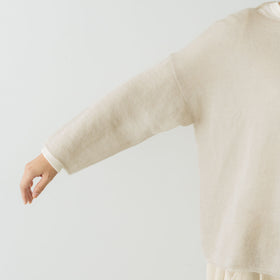 evam eva モヘアシルクプルオーバー