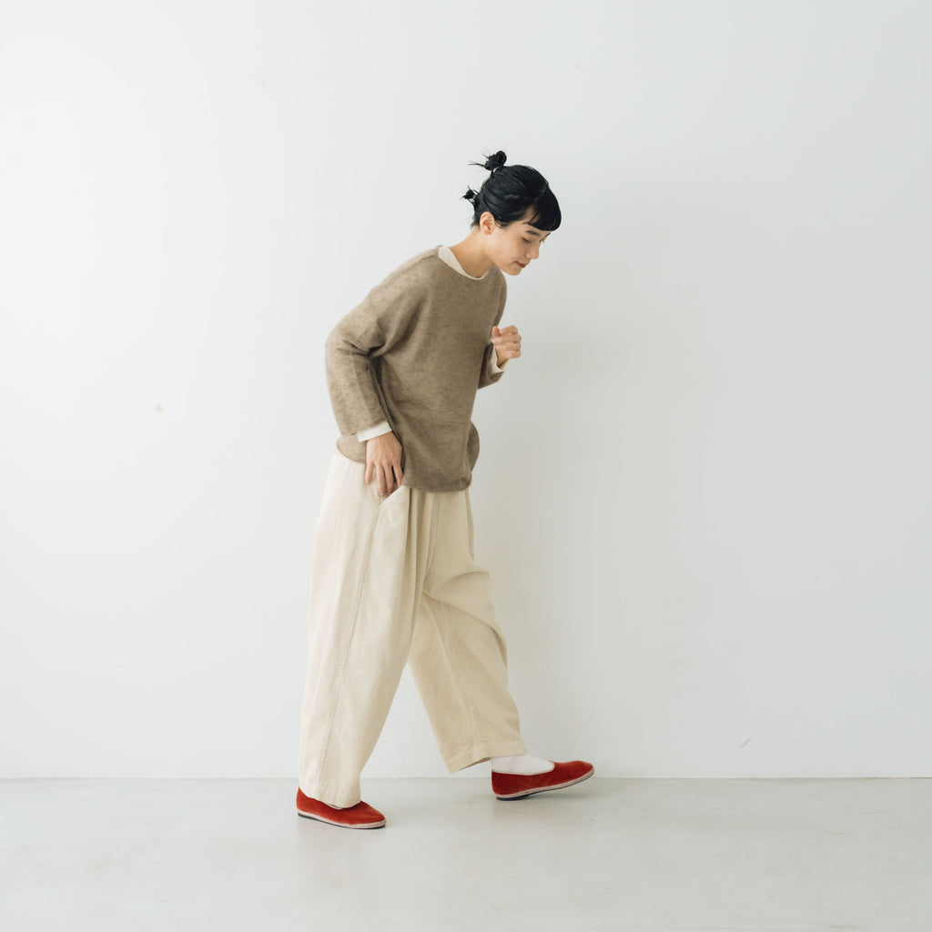 evam eva モヘアシルクプルオーバー