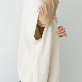 evam eva ウールポンチョ