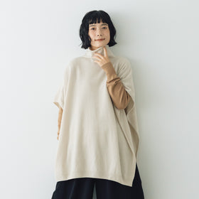 evam eva ウールポンチョ