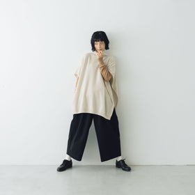 evam eva ウールポンチョ