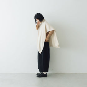 evam eva ウールポンチョ