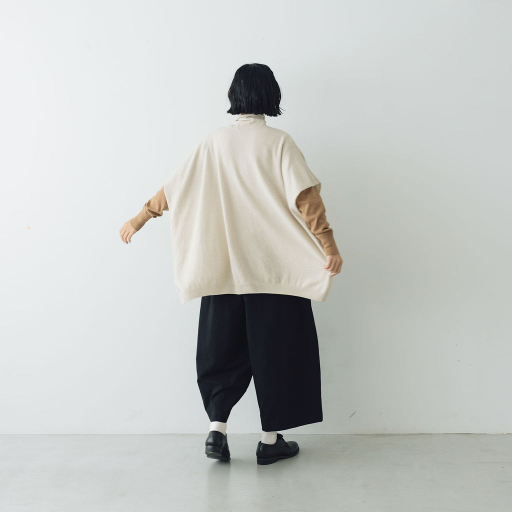 evam eva ウールポンチョ