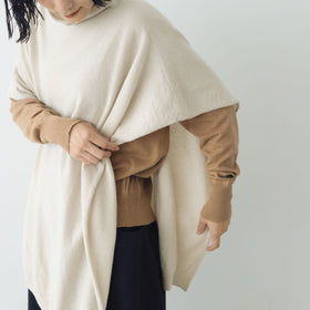 evam eva ウールポンチョ