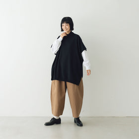 evam eva ウールポンチョ