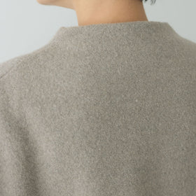 evam eva プレスウールショートコート