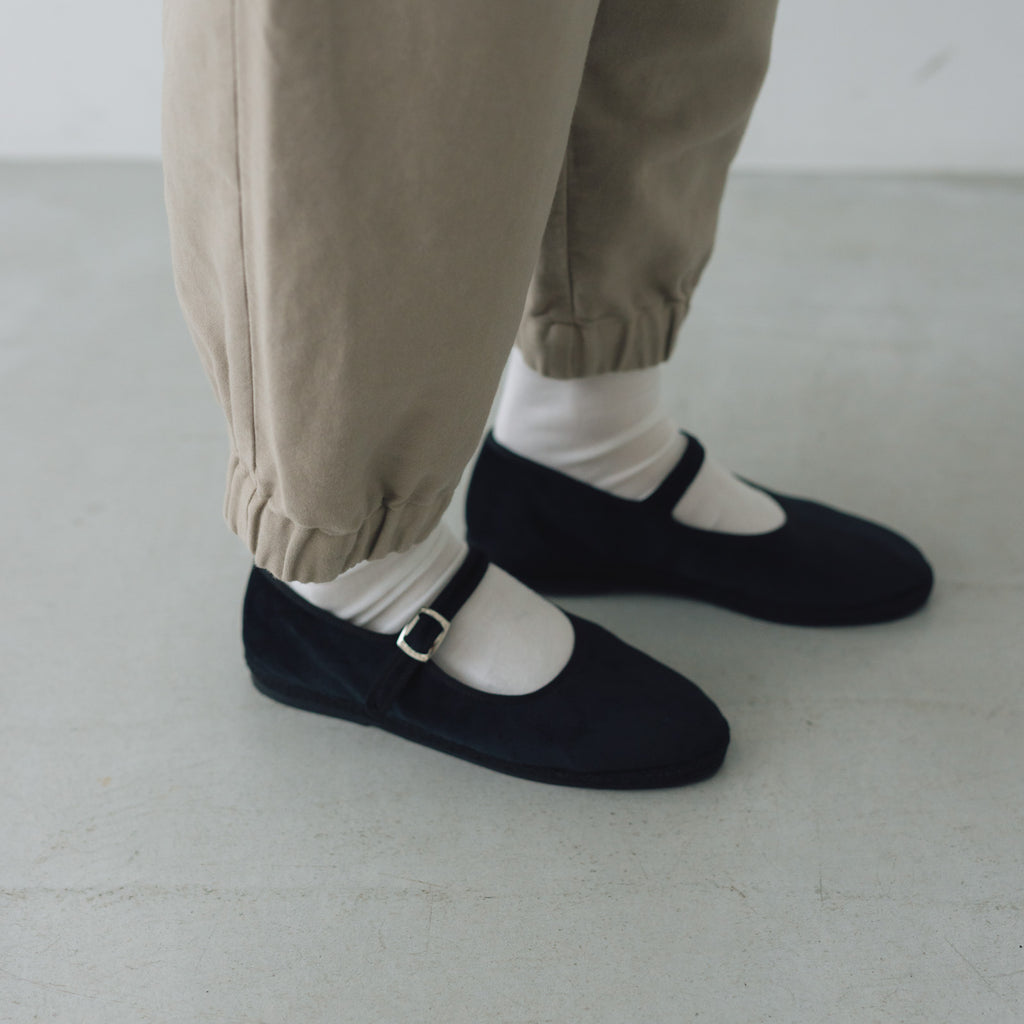 evam eva ブラッシュドコットン クロップドパンツ グレージュ