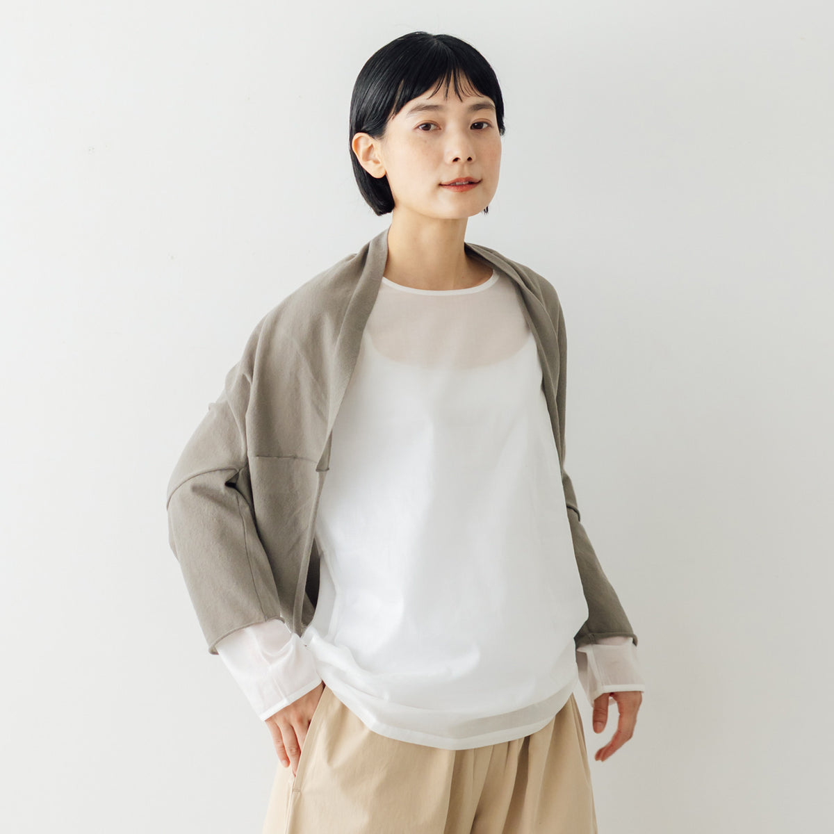 evam eva　新品　ボレロ　ヘンプ evam eva コットンボレロ ｜くらすこと公式オンラインストア