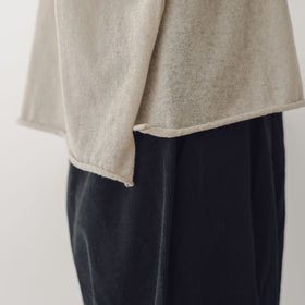 evam eva ウールカシミア ボートネックプルオーバー