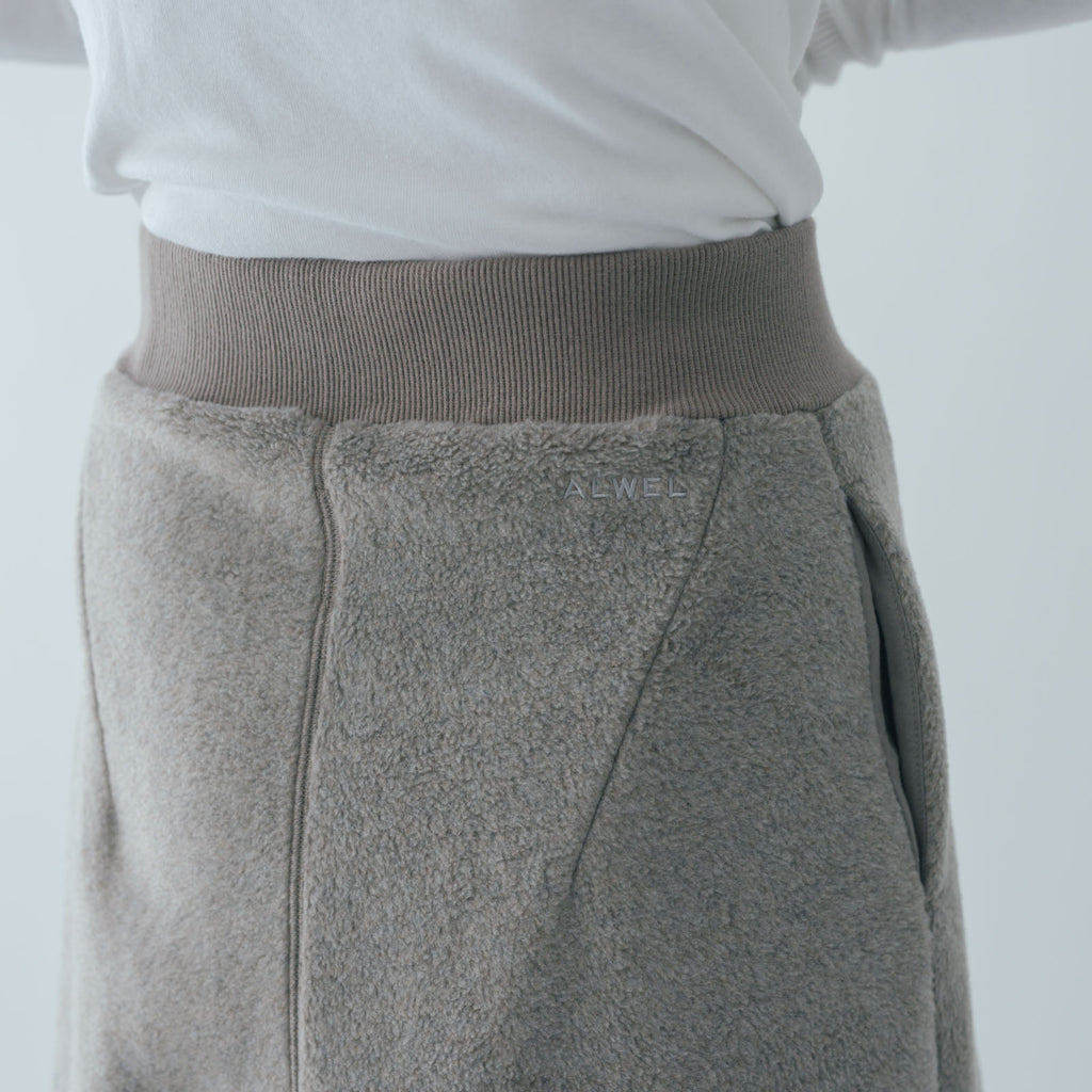 ALWEL フリース ペグパンツ