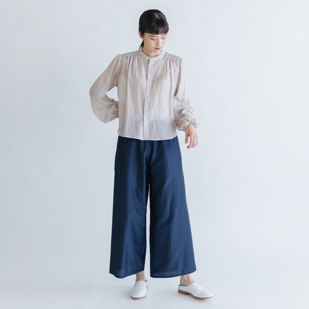 fruits of life コットンシルク ワイドパンツ