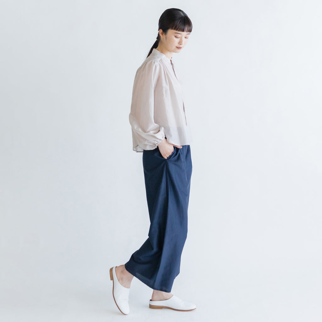 fruits of life コットンシルク ワイドパンツ