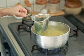 家事問屋 茹で分けザル 9