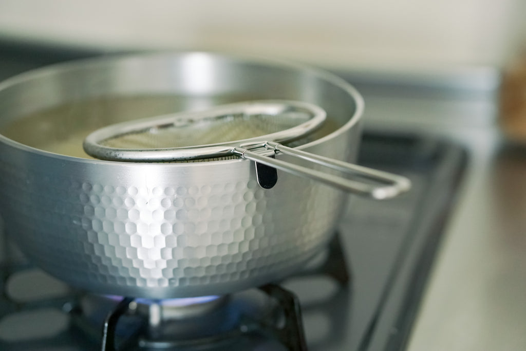 家事問屋 茹で分けザル 9