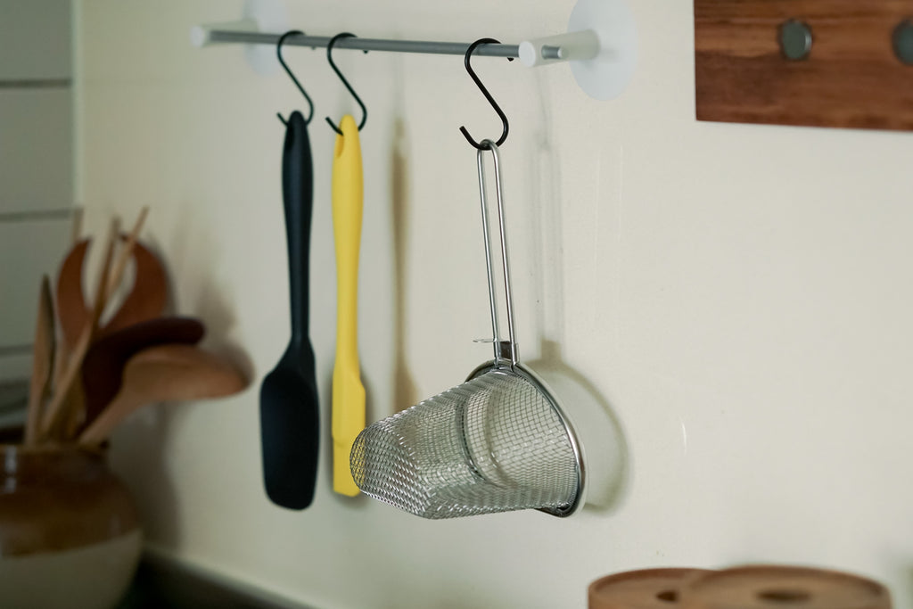 家事問屋 茹で分けザル 9