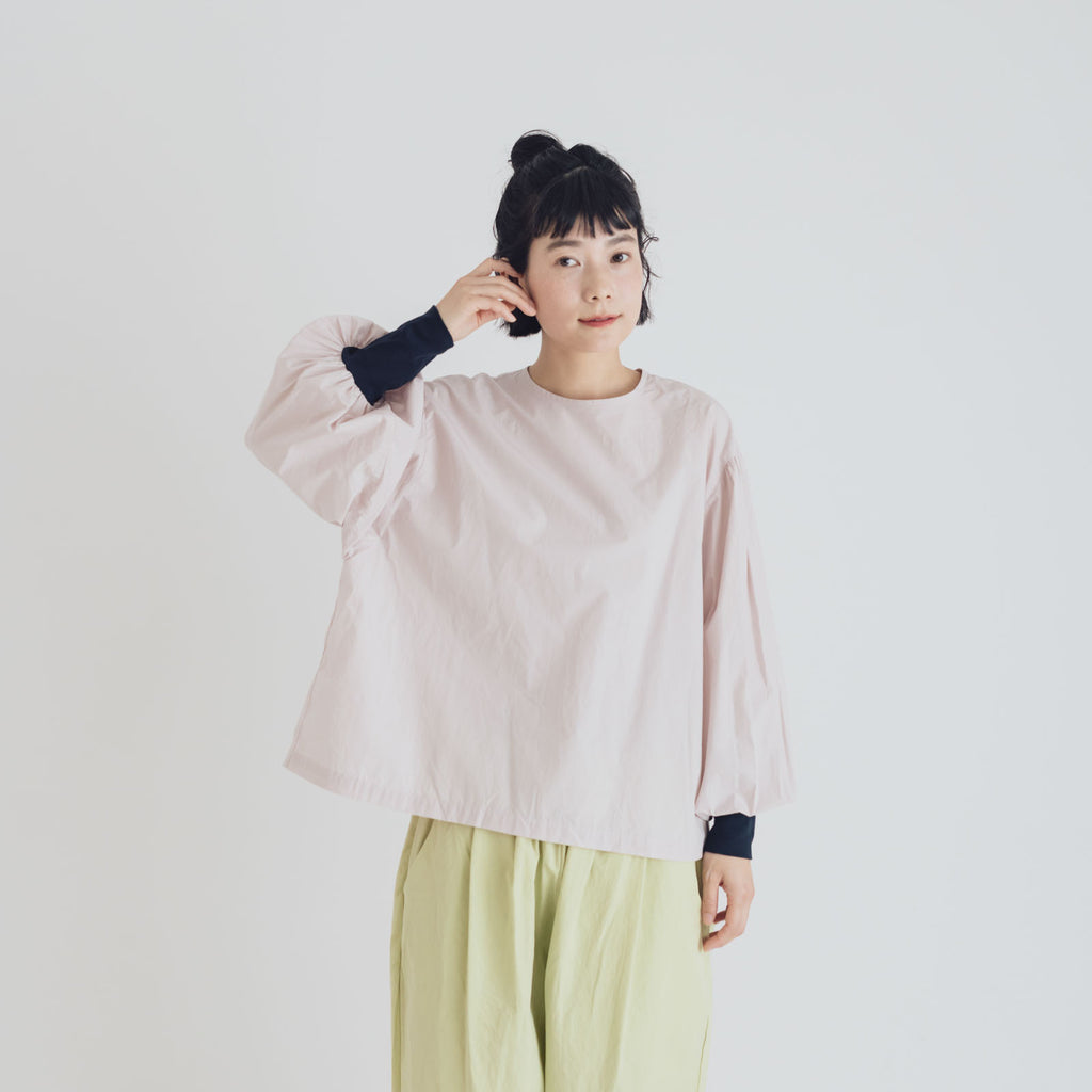 【SALE】Gauze# モダニスト ギャザースリーブ ブラウス