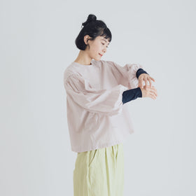 【SALE】Gauze# モダニスト ギャザースリーブ ブラウス