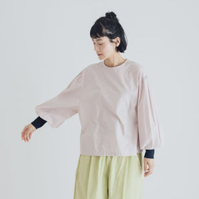 【SALE】Gauze# モダニスト ギャザースリーブ ブラウス