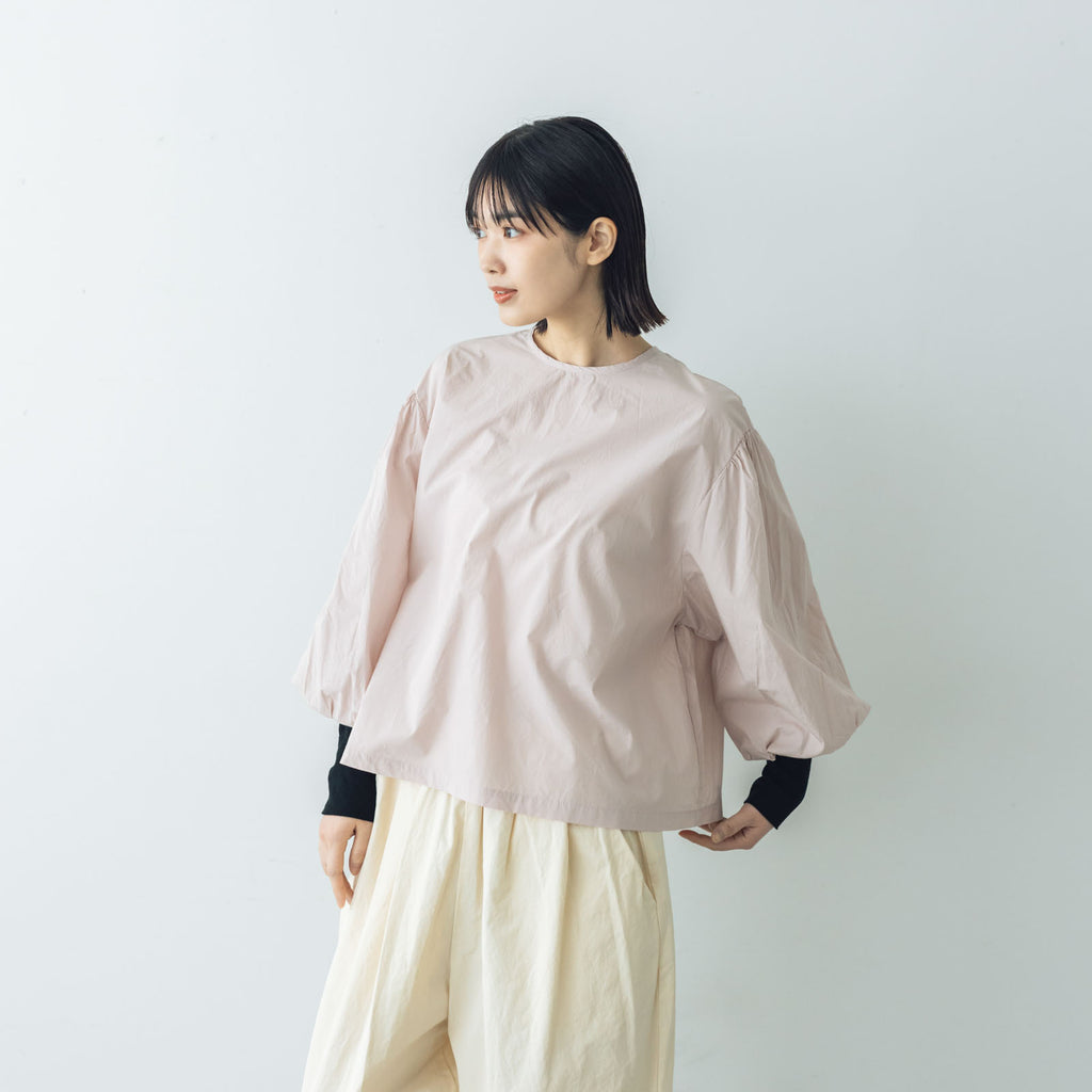 【SALE】Gauze# モダニスト ギャザースリーブ ブラウス