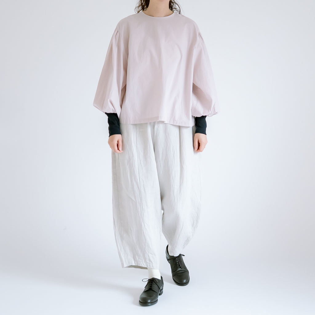 【SALE】Gauze# モダニスト ギャザースリーブ ブラウス