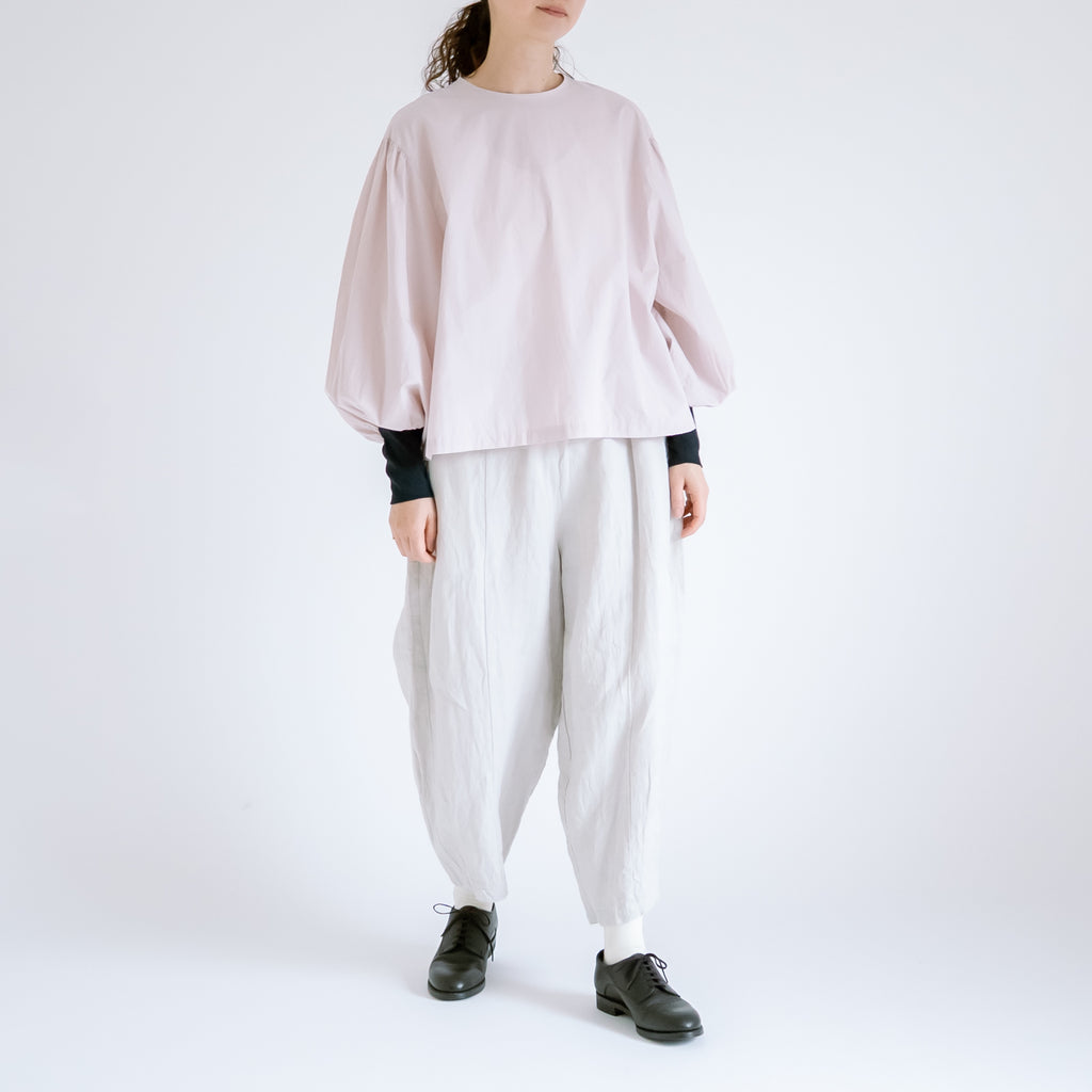 【SALE】Gauze# モダニスト ギャザースリーブ ブラウス