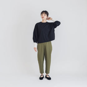 【SALE】Gauze# モダニスト ギャザースリーブ ブラウス