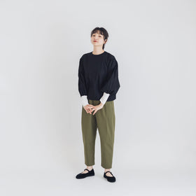 【SALE】Gauze# モダニスト ギャザースリーブ ブラウス