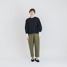 【SALE】Gauze# モダニスト ギャザースリーブ ブラウス