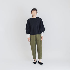 【SALE】Gauze# モダニスト ギャザースリーブ ブラウス