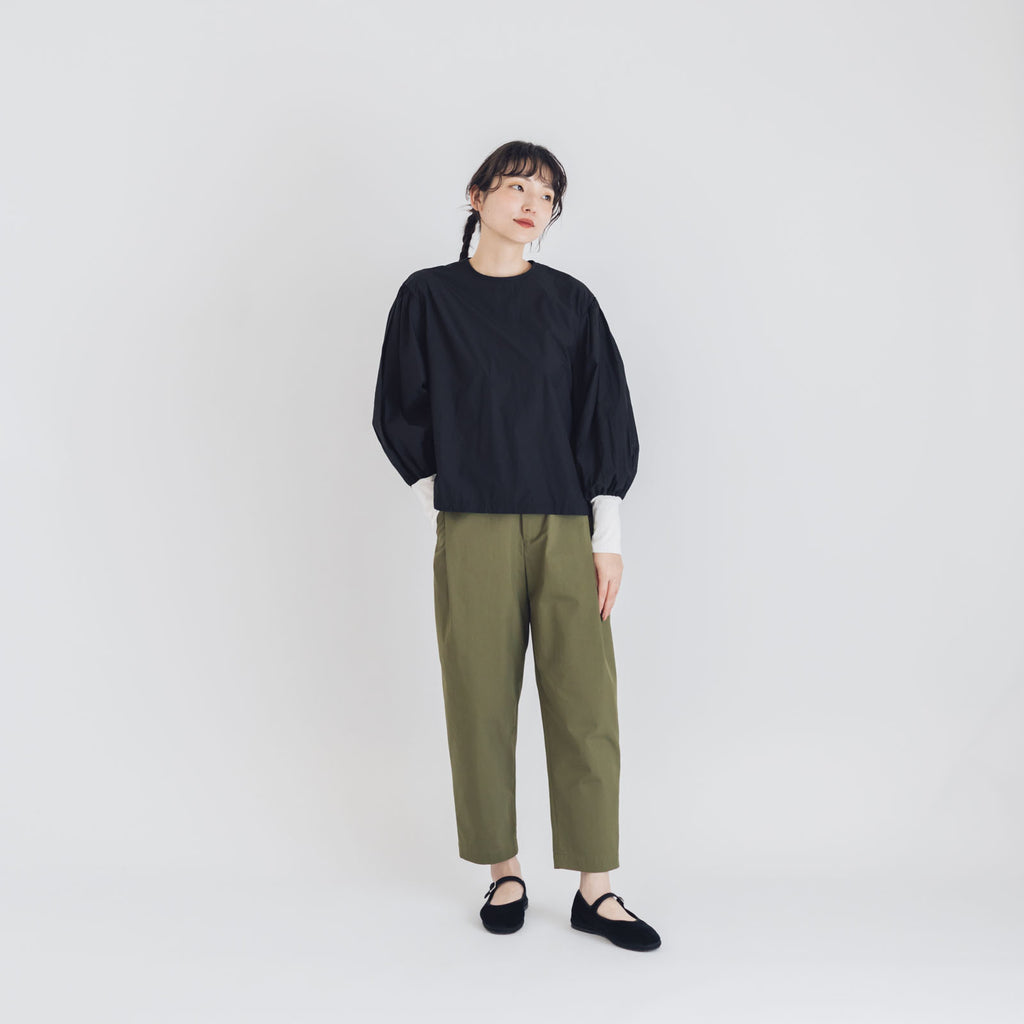 【SALE】Gauze# モダニスト ギャザースリーブ ブラウス