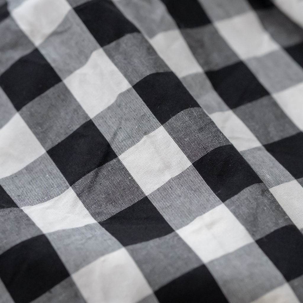 Gauze# ベルスリーブプルオーバー ブラックギンガム