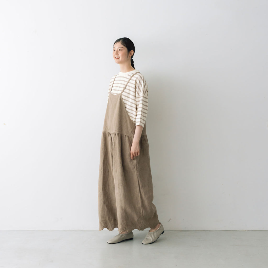 Gauze# スカラップレース トラバイユ サロペット