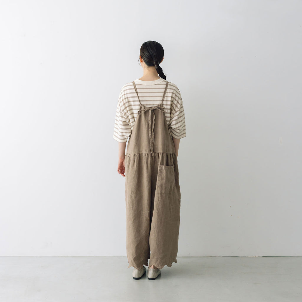 Gauze# スカラップレース トラバイユ サロペット