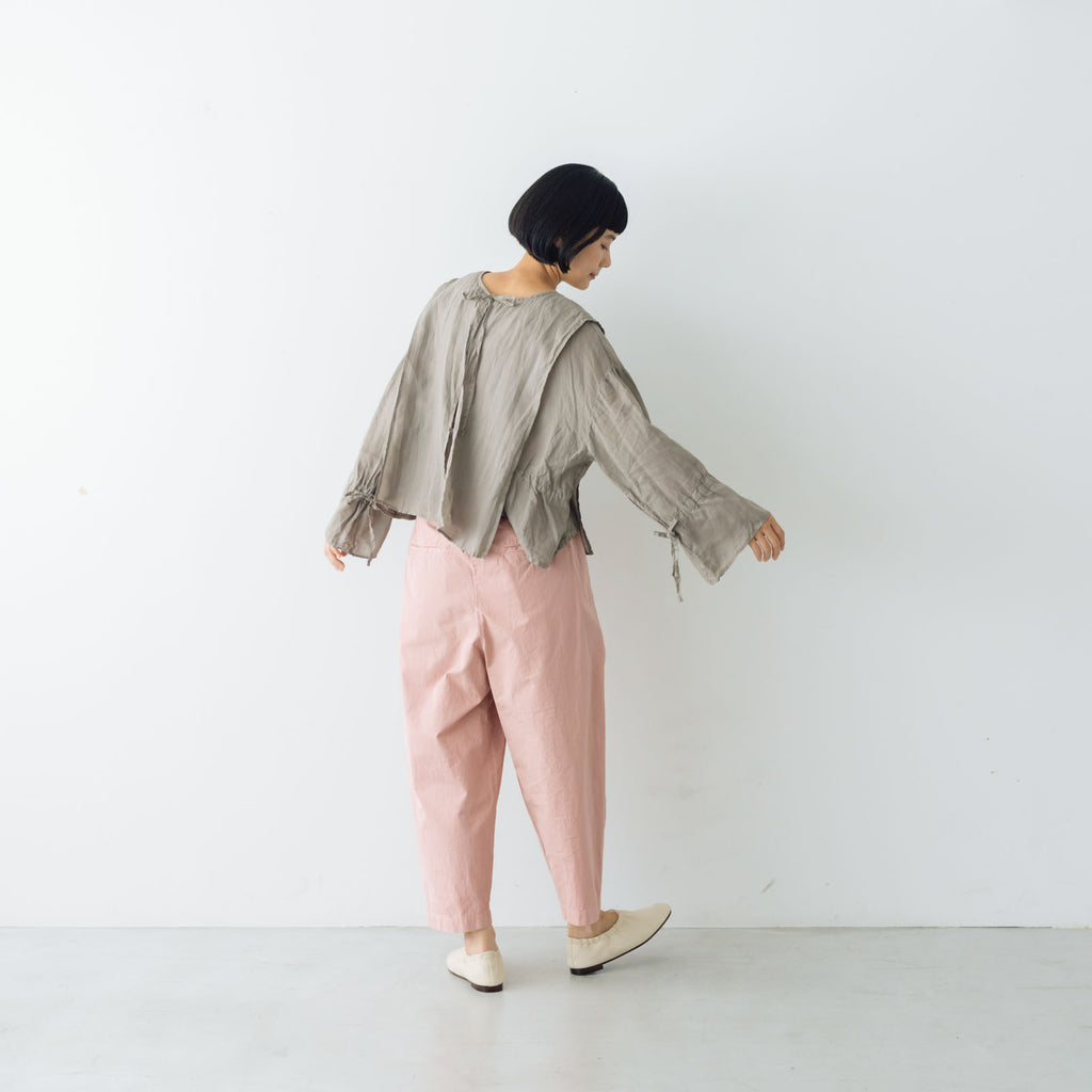 Gauze# キュリアス2wayブラウス フェードグレー