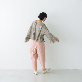 Gauze# キュリアス2wayブラウス フェードグレー