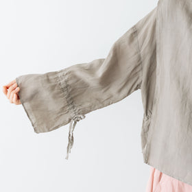 Gauze# キュリアス2wayブラウス フェードグレー