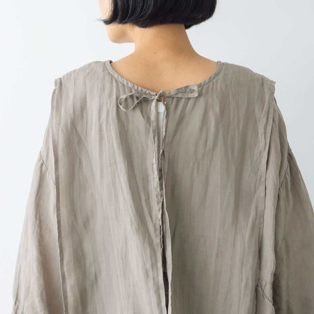 Gauze# キュリアス2wayブラウス フェードグレー