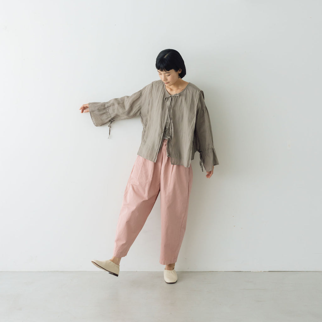 Gauze# キュリアス2wayブラウス フェードグレー