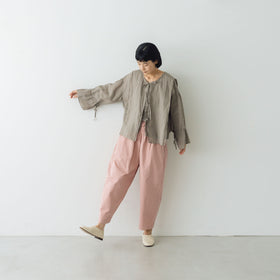 Gauze# キュリアス2wayブラウス フェードグレー