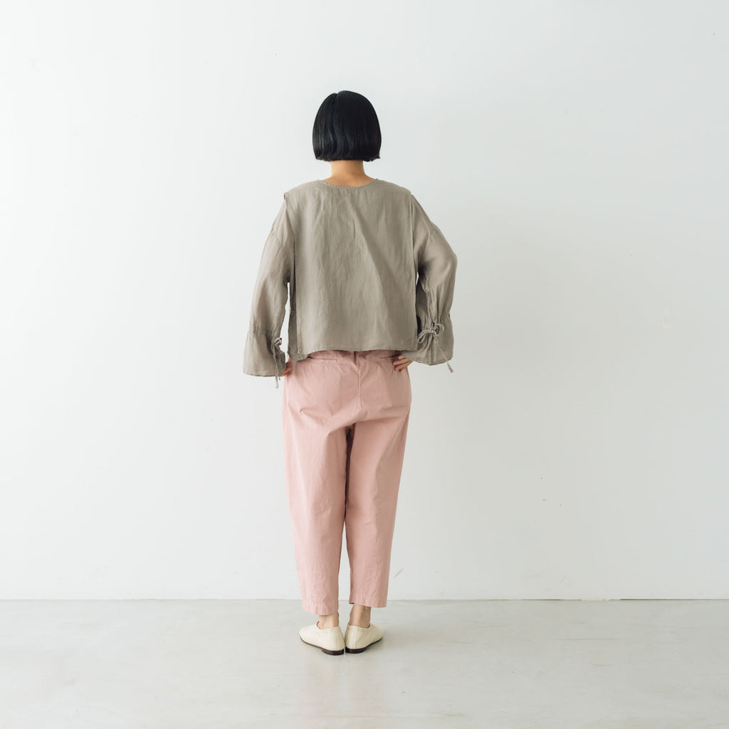 Gauze# キュリアス2wayブラウス フェードグレー