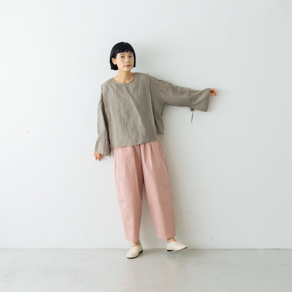 Gauze# キュリアス2wayブラウス フェードグレー